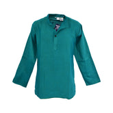 Plain Cotton Collarless Shirt