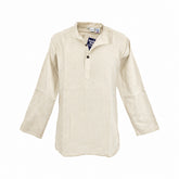 Plain Cotton Collarless Shirt