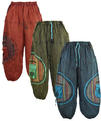 Stonewashed Harem Trousers
