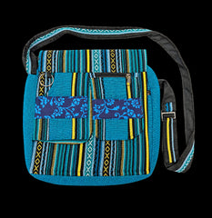 Large Patchwork Cotton Shoulder Bag