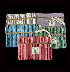 Large Woven Cotton and Hemp Purse