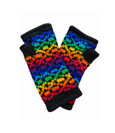 Rainbow Knitted Wool Fleece Lined Wrist Warmer