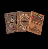 Leather and Gemstone Notebooks