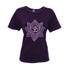 Lotus Print T Shirt Top
