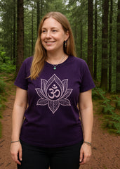 Lotus Print T Shirt Top