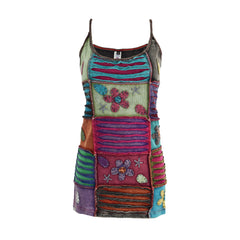 Floral Patchwork Vest Top