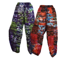 Tie Dye Elephant Harem Trouser