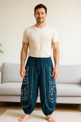 Mushroom Print Harem Trousers