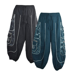 Mushroom Print Harem Trousers