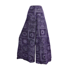 Celestial Print Palazzo Trousers