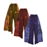 Wide Leg Embroidered Trousers