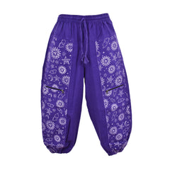 Celestial Print Cotton Harem Trousers
