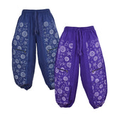 Celestial Print Cotton Harem Trousers