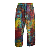 Tie Dye Cotton Patchwork Trousers