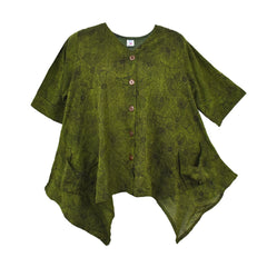 Floral Lagenlook Cotton Top