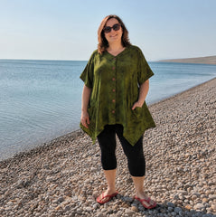 Floral Lagenlook Cotton Top