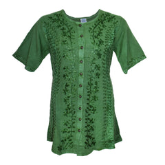 Embroidered Floral Blouse