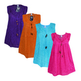 Embroidered Viscose Tunic Top