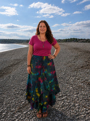 Tie Dye Pixie Hem Skirt
