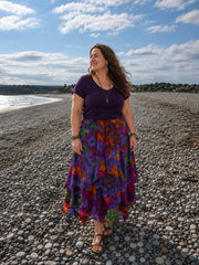 Tie Dye Pixie Hem Skirt