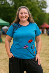 Mushroom Cotton T-Shirt Top