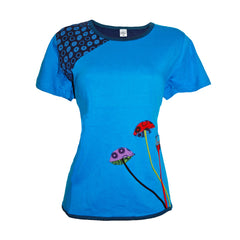 Mushroom Cotton T-Shirt Top