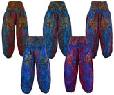 Acrylic Fleece Floral Harem Trousers