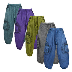 Geometric Print Harem Trousers