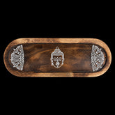 Large Wooden Incense Ash Catcher - Buddha