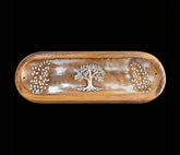 Large Wooden Incense Ash Catcher - Tree
