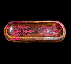 Wooden Dreamcatcher Incense Ash Catcher