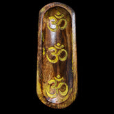 Wooden Om Incense Ash Catcher