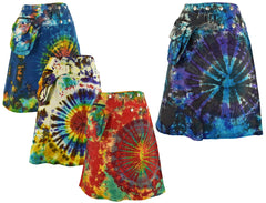 Tie Dye Popper Miniskirt