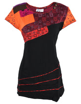 Printed Cap Sleeve Top