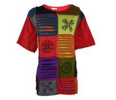 Patchwork Printed Top