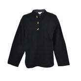 Plain Cotton Collarless Shirt