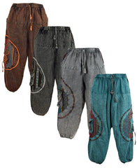 Stonewashed Harem Trousers
