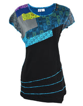 Printed Cap Sleeve Top