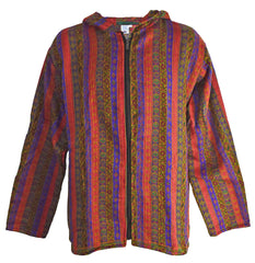 Acrylic Fleece Zip Hooded Jacket