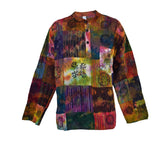 Patchwork Printed Tie Dyed Shirt