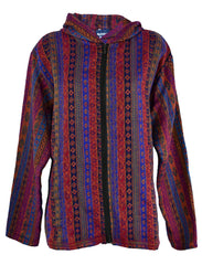 Acrylic Fleece Zip Hooded Jacket