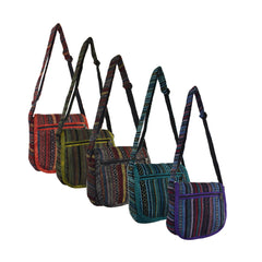 Woven Cotton Shoulder Bag