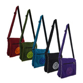 Spiral Design Cotton Shoulder Bag