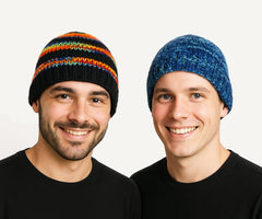 Knitted Wool Lined Beanie Hat