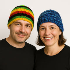 Knitted Wool Lined Beanie Hat