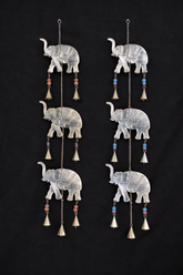 Long Metal Elephant Hanging String