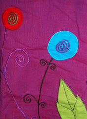 Hippy Flower Pattern Cotton Trousers