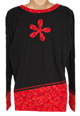 Long Sleeve V Neck Top