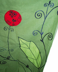 Hippy Flower Pattern Cotton Trousers