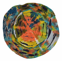 New Razor Cut Tie Dye Wide Brim Hat
